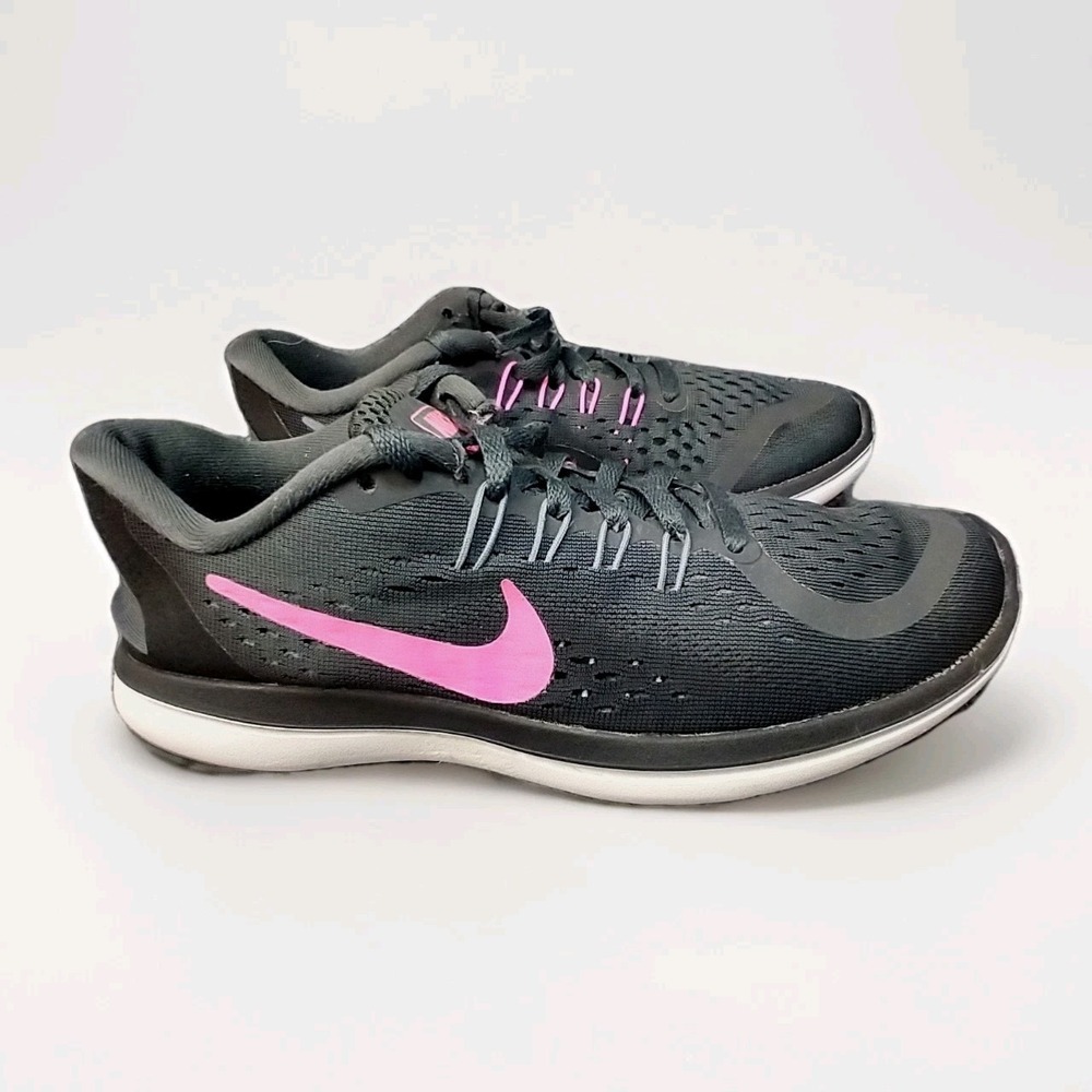 Nike Flex 2017 Run Womens Running Shoes Anthracite Pink 898476-006 Size 6.5